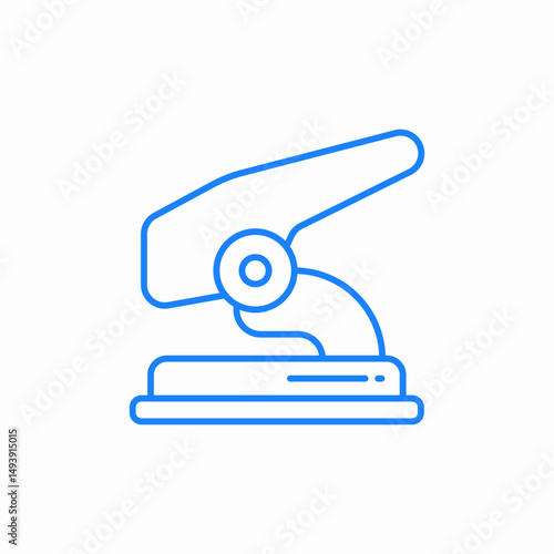 paper puncher icon sign vector