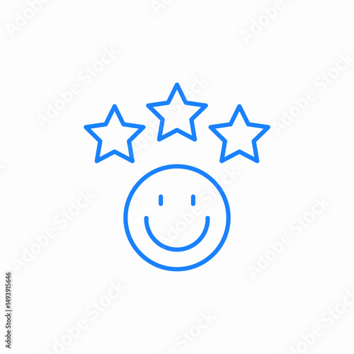 rating feedback icon sign vector