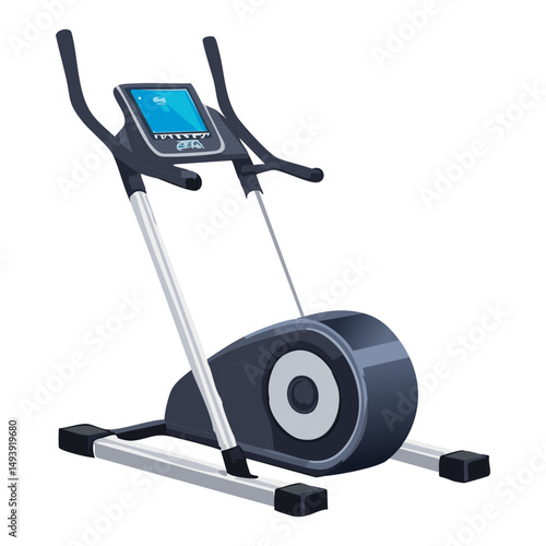 Stationary Cross Trainer with Digital Display
