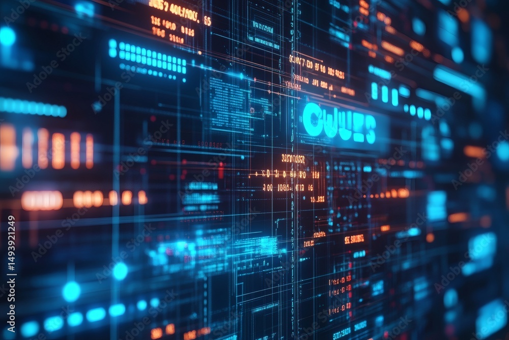 Futuristic blue background with virtual screen showing import tariffs, economic charts, and rising trade growth indicators
Futuristic blue background with virtual screen showing import tariffs, economic charts, and rising trade growth indicators