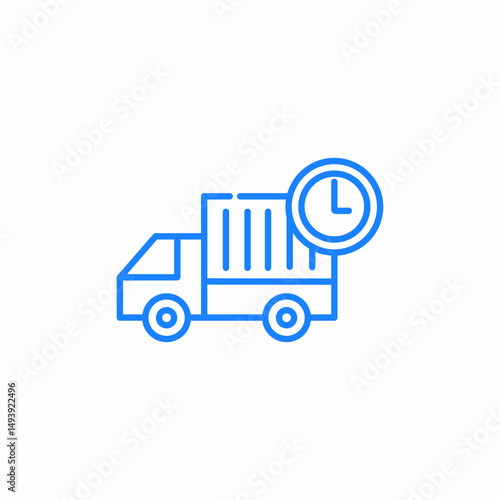 delivery time icon sign vector