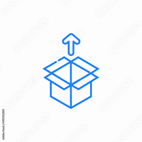 export box icon sign vector