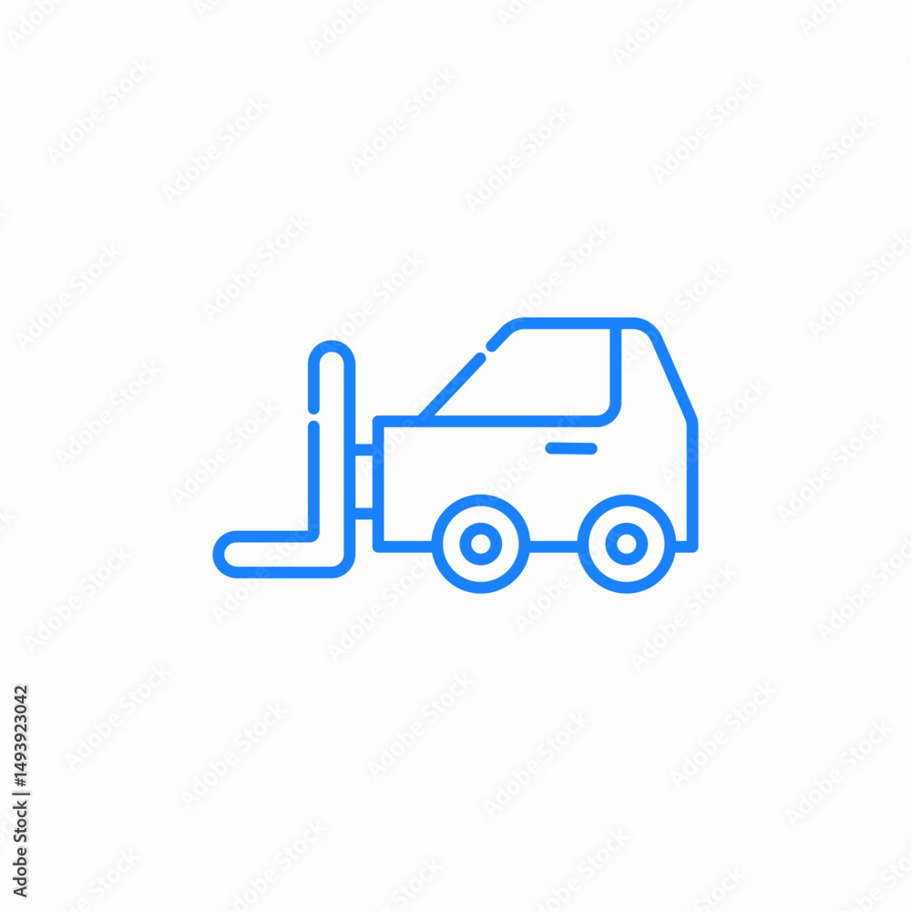 forklift car icon sign vector forklift car icon sign vector