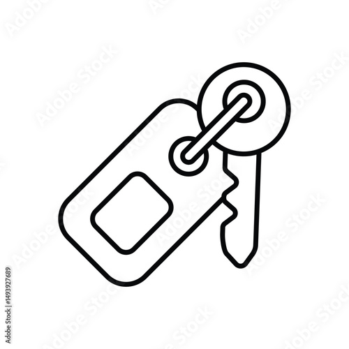Room Key Vector icon