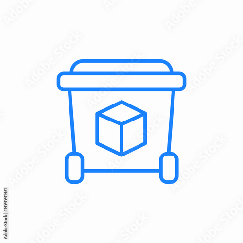 paper disposal icon sign vector
