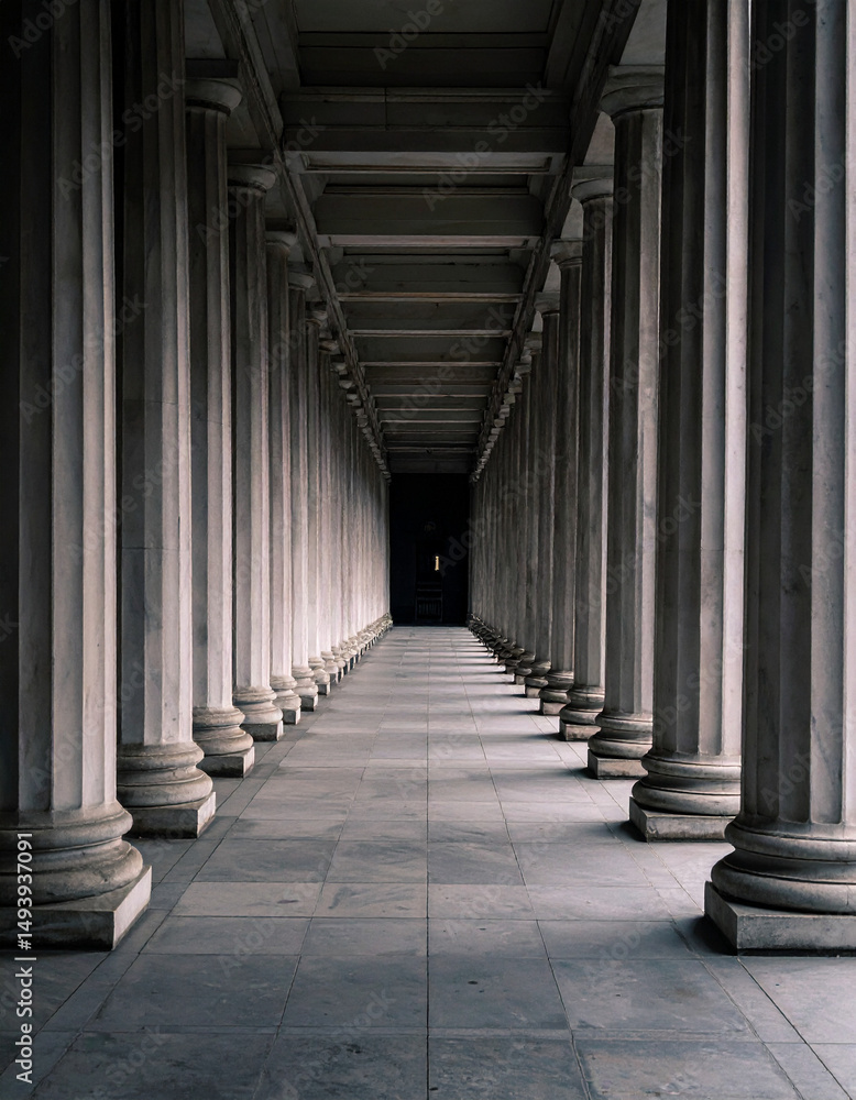 Obraz premium colonnade in the city