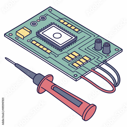 Circuit board repair soldering iron microchip technology