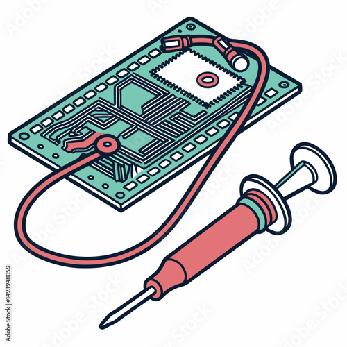 Circuit board repair diagnostics professional image