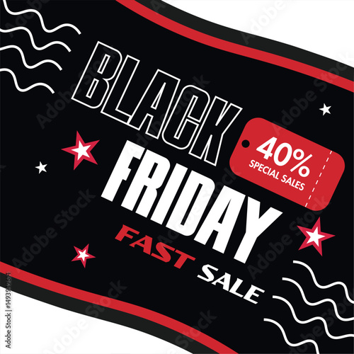 Colored modern black friday Vector