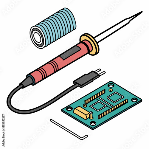 Soldering iron circuit board repair kit electronics tools