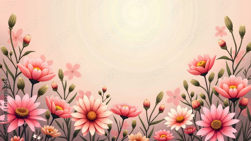 Fototapeta premium Mother’s Day sale banner design Azalea 