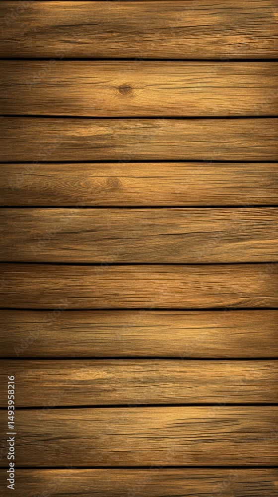 Fototapeta premium Horizontal brown wood planks, textured surface.