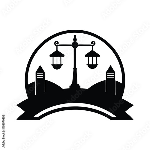 Surreal Stroll with Hovering Lamp Logo