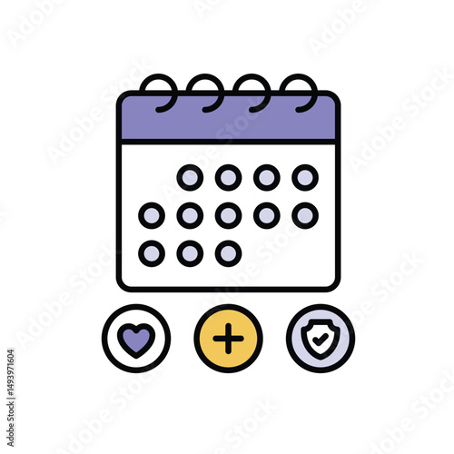 Medial Appoitment Icon vector