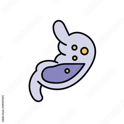 Stomach Problem Icon vector