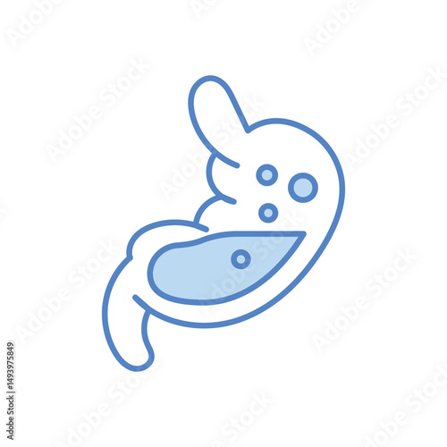 Stomach Problem Icon vector