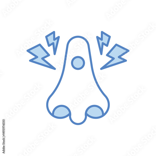 Nasal Congestion Icon vector