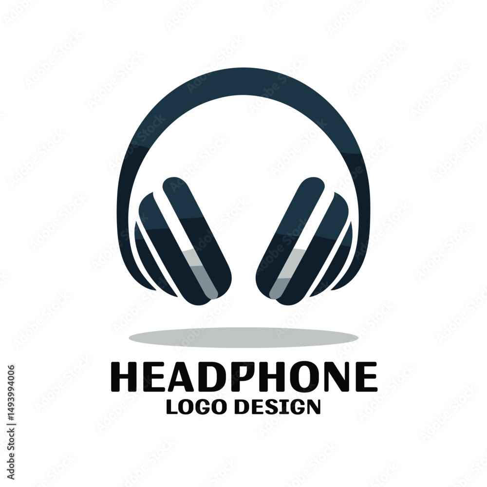 Headphone Vector Logo Design Headphone Vector Logo Design