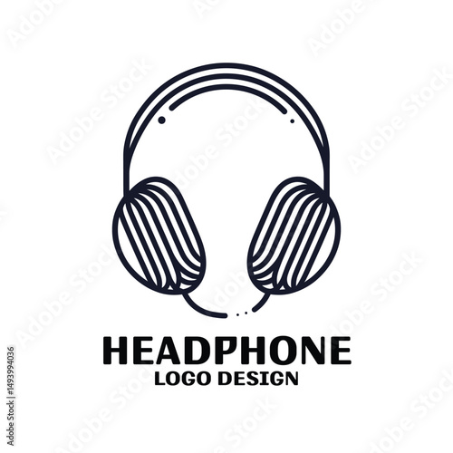 Headphone Vector Logo Design