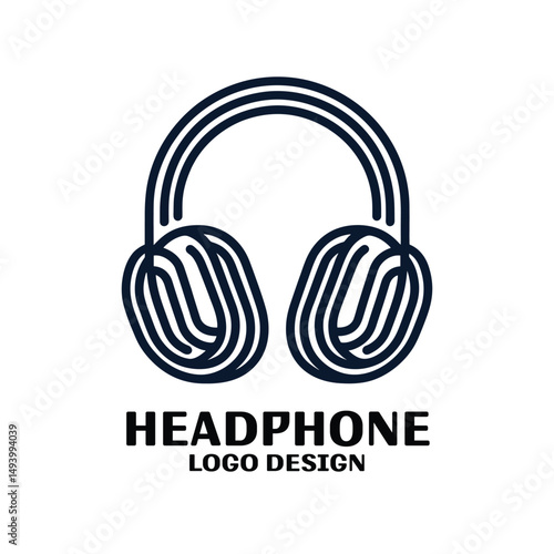 Headphone Vector Logo Design