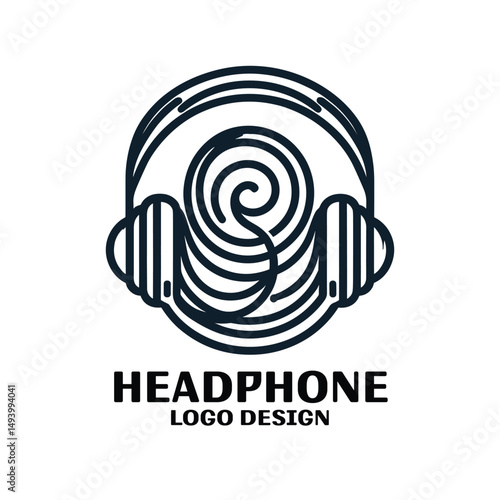 Headphone Vector Logo Design