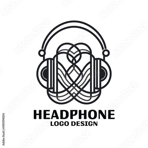 Headphone Vector Logo Design