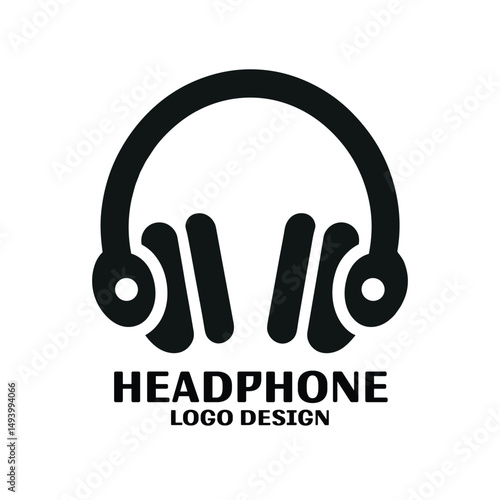Headphone Vector Logo Design