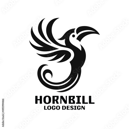 Hornbill Vector Logo Design
