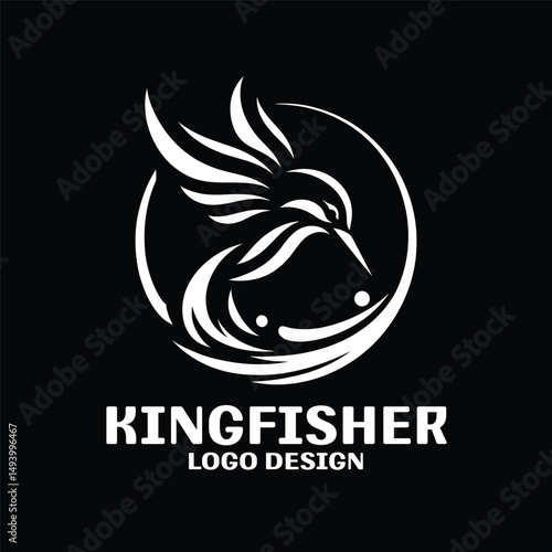 Kingfisher Vector Logo Design