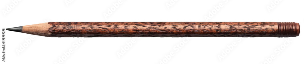 Fototapeta premium Wooden Pencil on White Background