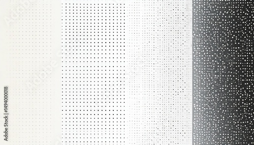 Density Gradient Black Dots on White