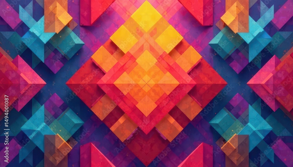 Abstract geometric shapes forming a repeating design , graphic, pattern Abstract geometric shapes forming a repeating design , graphic, pattern
