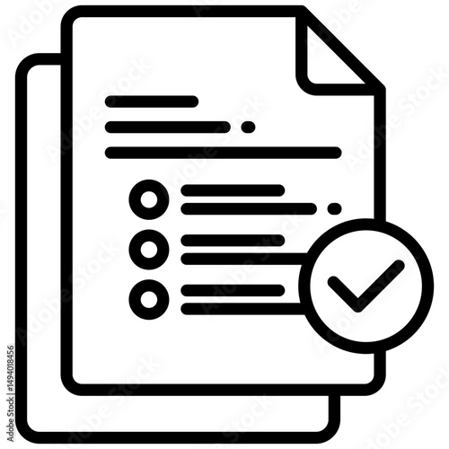 To do list outline icon. Simple vector icon design in outline style. Editable vector format Free Download To do list outline icon. Simple vector icon design in outline style. Editable vector format - GFXLoad