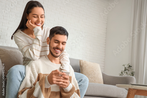 Happy young couple spending...