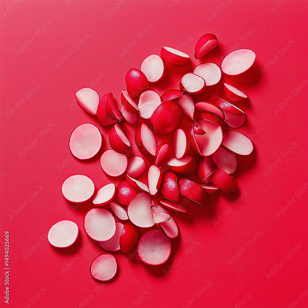 radish slices radish slices
