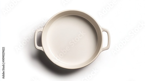 Neutral dish from above view
