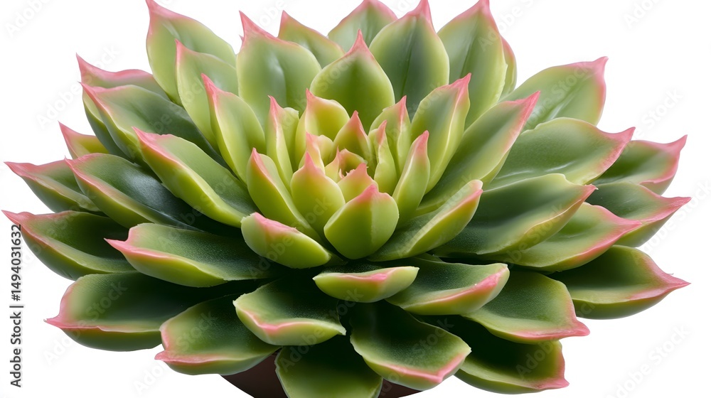 Stunning Green Succulent Plant with Pink Edges Detailed Close Up Macro Shot Stunning Green Succulent Plant with Pink Edges Detailed Close Up Macro Shot