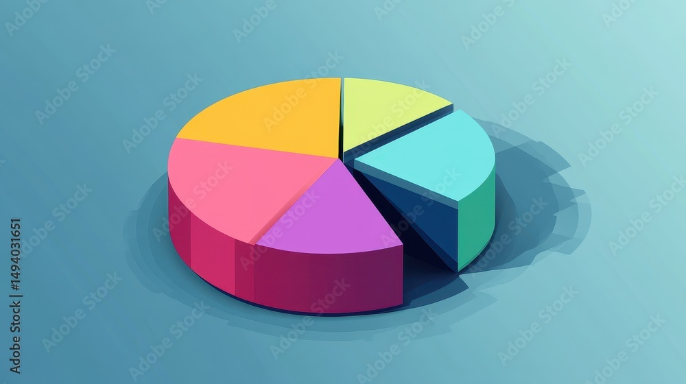 Obraz premium Financial performance metrics flat design front view theme accounting insights cartoon drawing vivid. 
