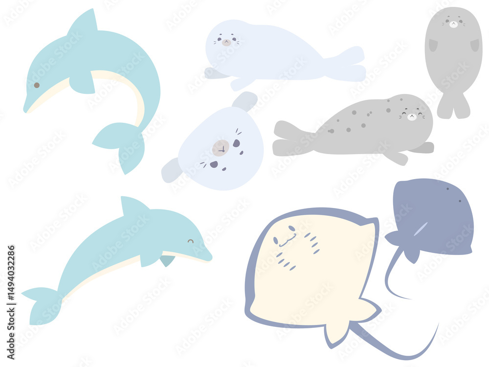 Fototapeta premium 海の生き物3