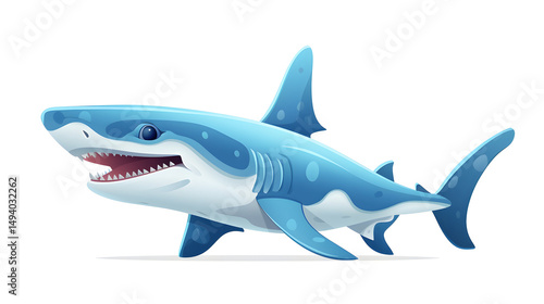 Wallpaper Mural Detailed Hammerhead Shark Flat Vector Illustration Clipart for Professional Use Torontodigital.ca