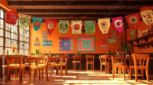 Mexican restaurant interior