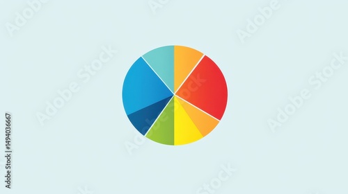 Free Download Market share distribution graphic flat design side view theme competitive analysis animation Triadic Color Scheme - GFXLoad