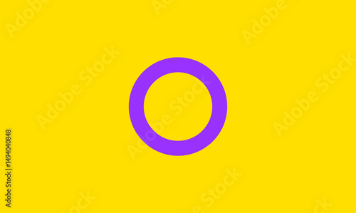 Yellow and purple LGBTQ pride flag design