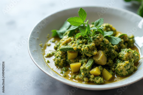 Tempting Thai Green Curry: Botanical Brunch Corner Food Photography Tips