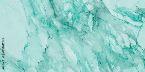 Abstract turquoise marble texture background suitable for design projects and graphic elements with a watercolor effect