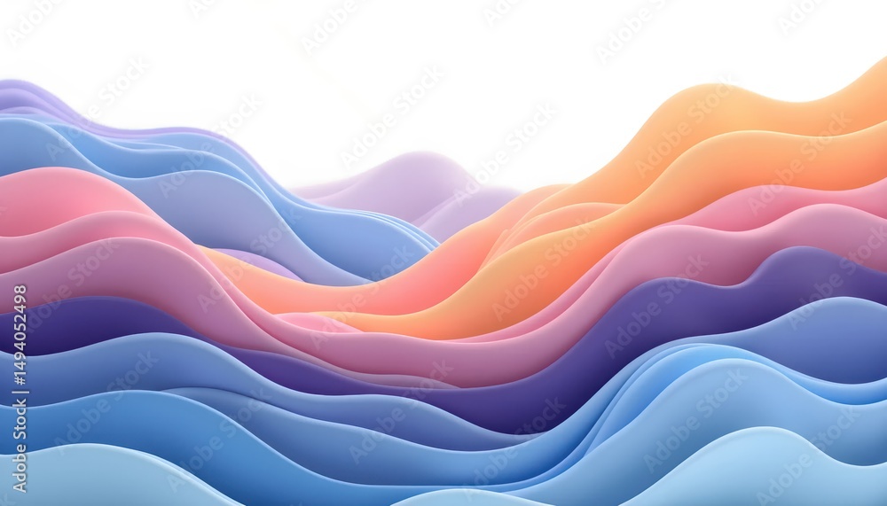 abstract background with wavy shapes in pastel colors abstract background with wavy shapes in pastel colors