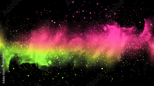 Bright Neon Abstract Background