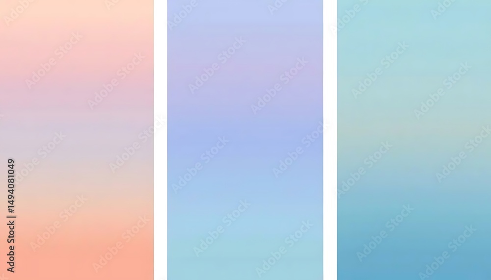 Obraz premium A serene, abstract composition features horizontal bands of color in muted, earthy tones.