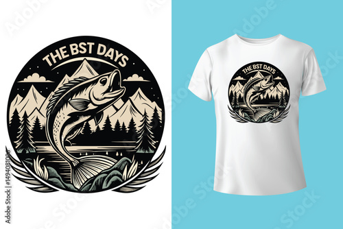 fishing t shirt design