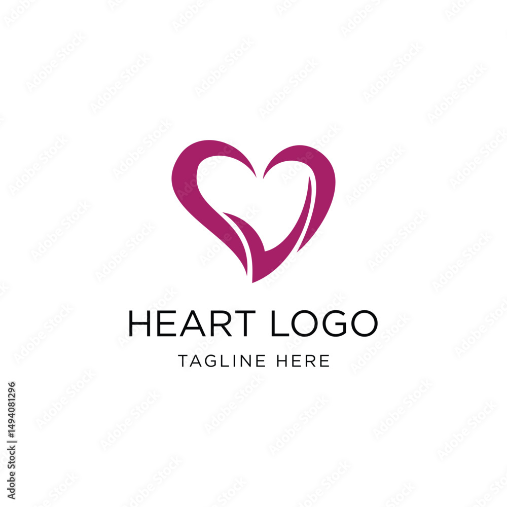 Heart Logo Design Graphic Vector Heart Logo Design Graphic Vector